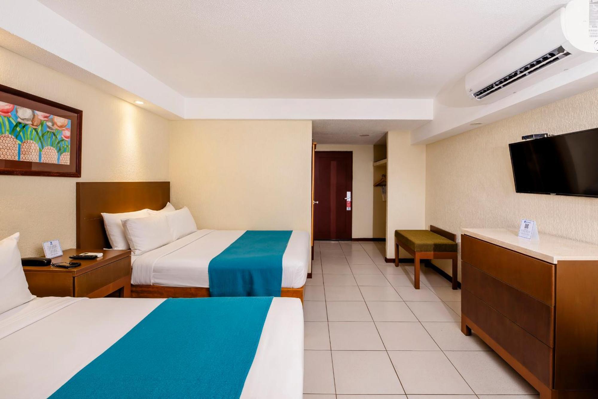 Double Room Two Double Beds Balcony Pool View Non-Smoking